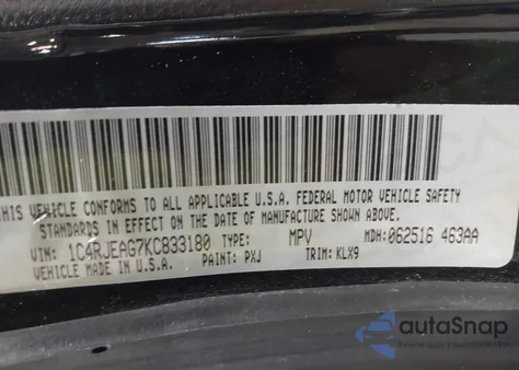 2019 Jeep Grand Cherokee Laredo E 4X2 from USA, damaged, VIN 1C4RJEAG7KC833180